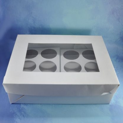 CAJA CARTULINA CUPCAKE X 12