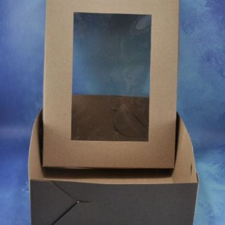 CAJA PARA DESAYUNO VISOR GRANDE MARRON