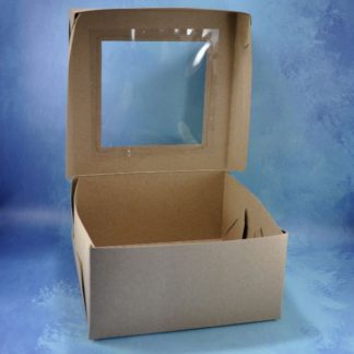 CAJA PARA DESAYUNO VISOR MEDIANA MARRON