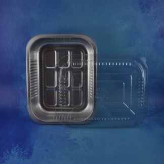 CONTENEDOR DE ALUMINIO RECTANGULAR SMOOTHWALL 1000ML