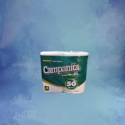 HIGIENICO CAMPANITA DOBLE HOJA XL  4  X 50 Mts