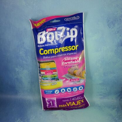 BOLZIP COMPRESS MEDIANA VIAJE 40X60 X 1 UNI.