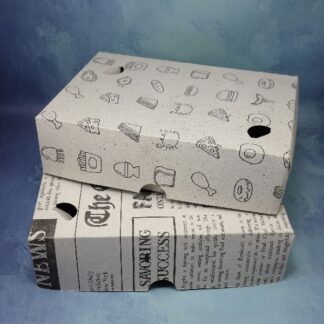 CAJA DE LOMO CHICO BLANCO IMPRESO ENVASES CARLOS PAZ