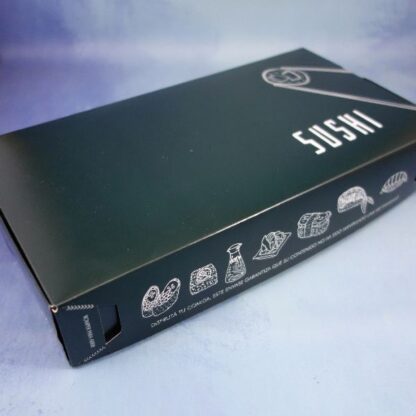 CAJA PARA SUSHI CON DIVISIONES 25/30 PIEZAS NEGRA - Image 2