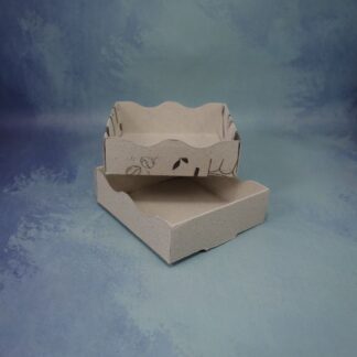 CAJA DE ONDAS CHICA CARTON BLANCO IMPRESO
