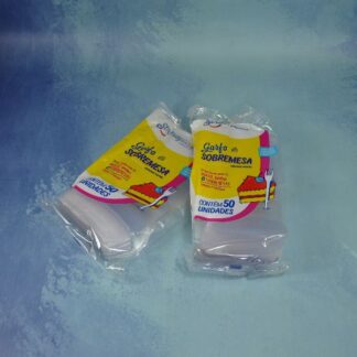 TENEDOR SOBREMESA CRISTAL STRAW X 50U.