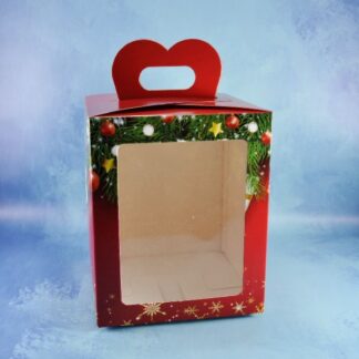 CAJAS PAN DULCE CON VISOR ROJA CHICA