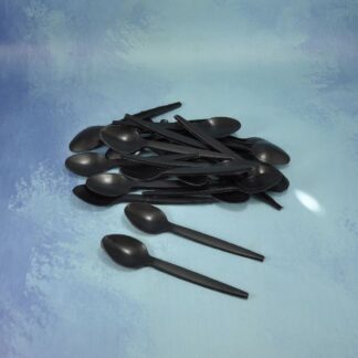 CUCHARAS DE POSTRE MINI SUNDAE BLANCAS Y NEGRAS