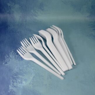 TENEDORES BLANCO Y CRISTAL