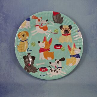 PLATO DE POLIPAPEL PUPPYS 17 CM X 6 U