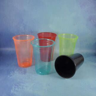 VASO NEON TRANSLUCIDO COLOR 330cc