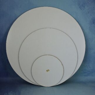 BASE REDONDA DE MADERA BLANCA 15CM