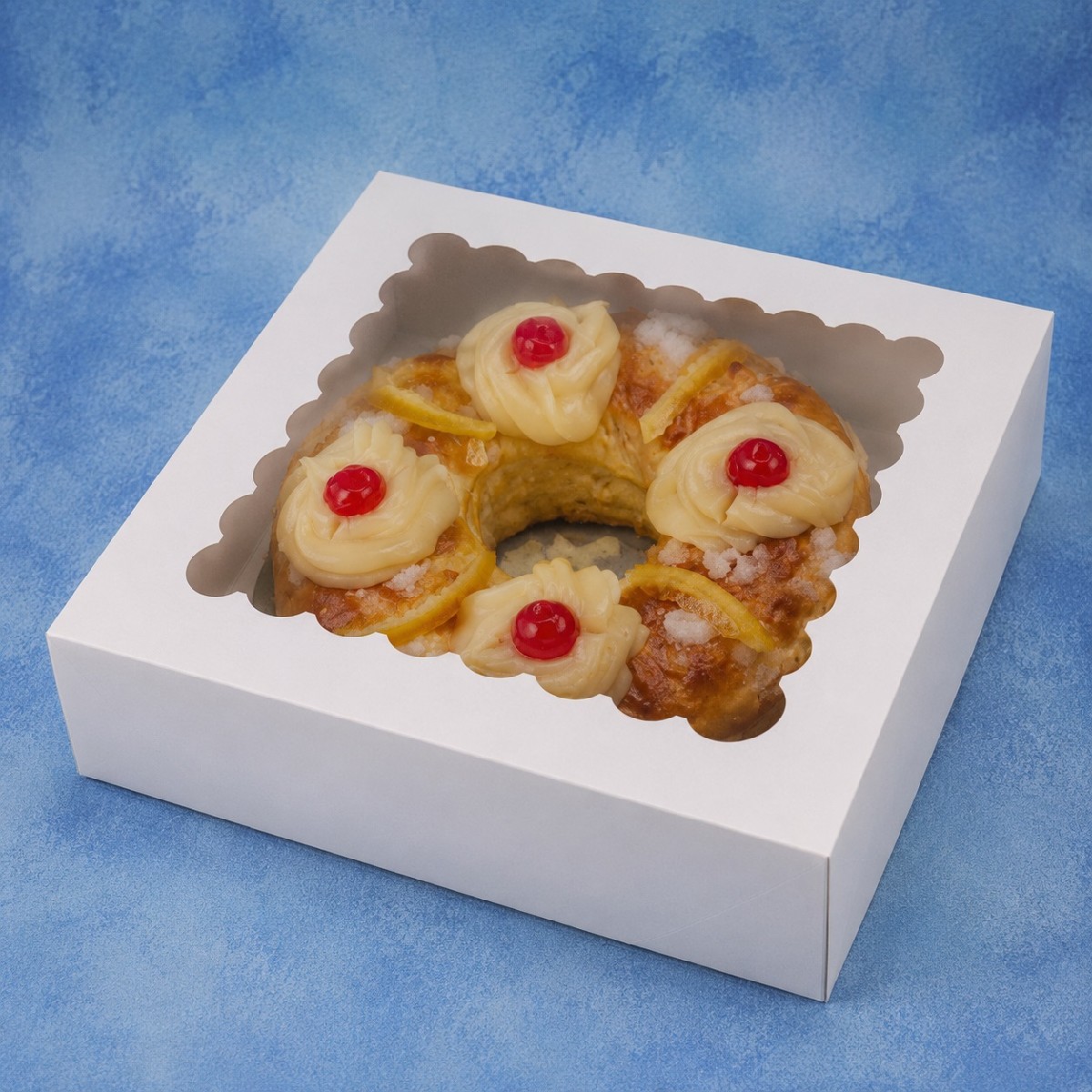 CAJA PARA ROSCA BLANCA