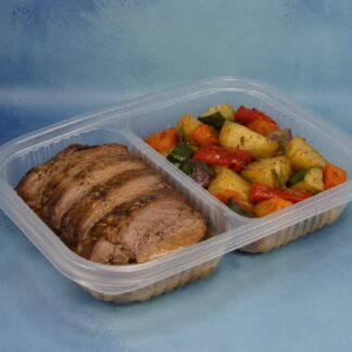 BANDEJA 105 PP RECTANGULAR CON DIVISION