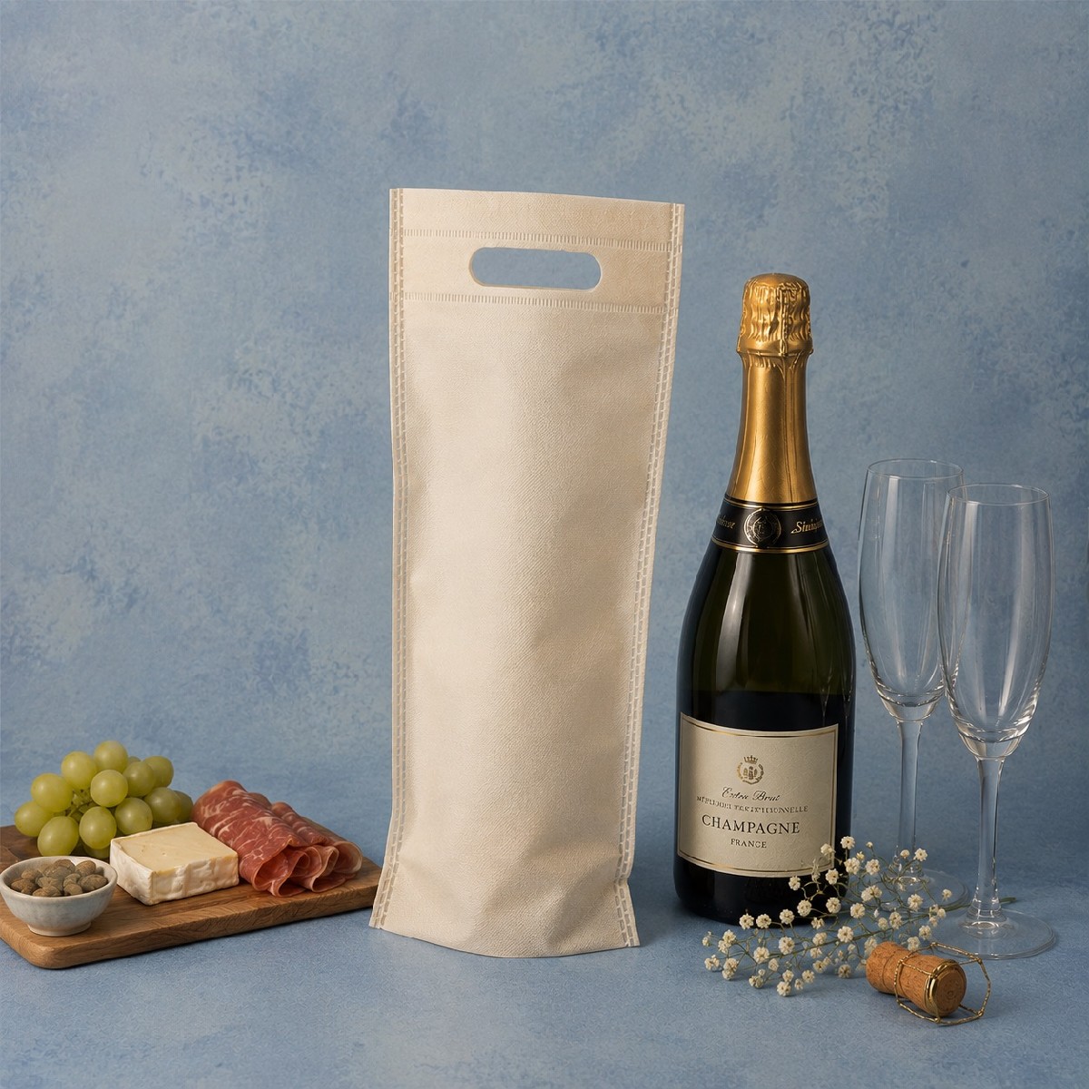 BOLSA DE TELA BOTELLA CRUDO