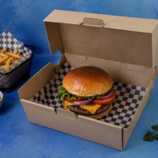 CAJA HAMBURGUESA 23x15x9 MICROCORRUGADA