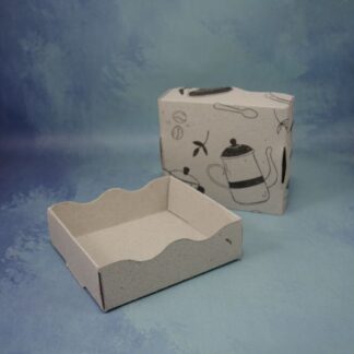 CAJA DE ONDAS CHICA CARTON BLANCO