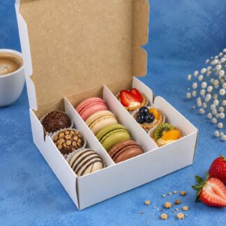 CAJA PASTELERIA CON DIVISIONES CHICA