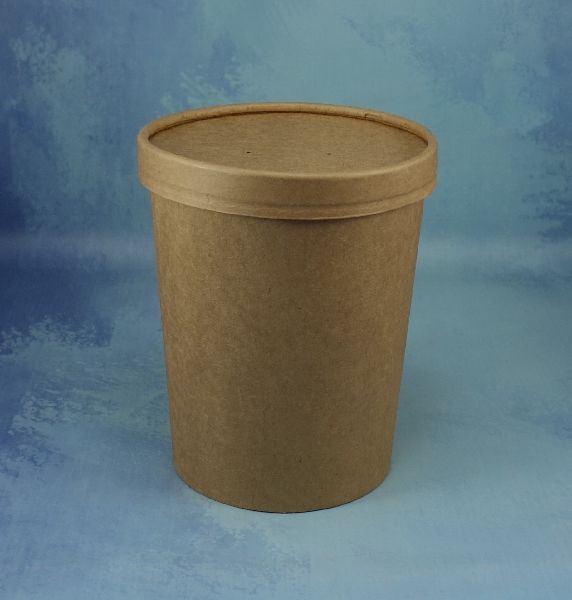 POTE MOCA DE CARTON CON TAPA 32OZ - Imagen 2