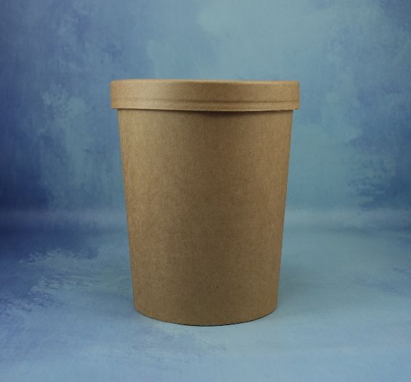 POTE MOCA DE CARTON CON TAPA 32OZ - Imagen 3