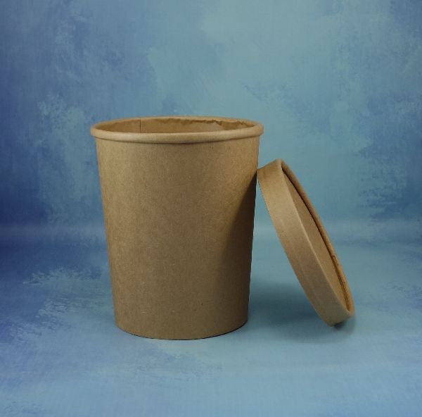 POTE MOCA DE CARTON CON TAPA 32OZ - Imagen 4